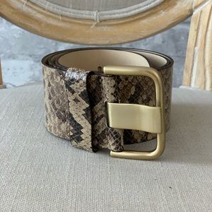 Banana Republic wide snakeskin belt